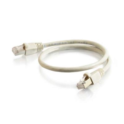 0.5m Cat6a Shielded Booted Network Patch Cable - Grey